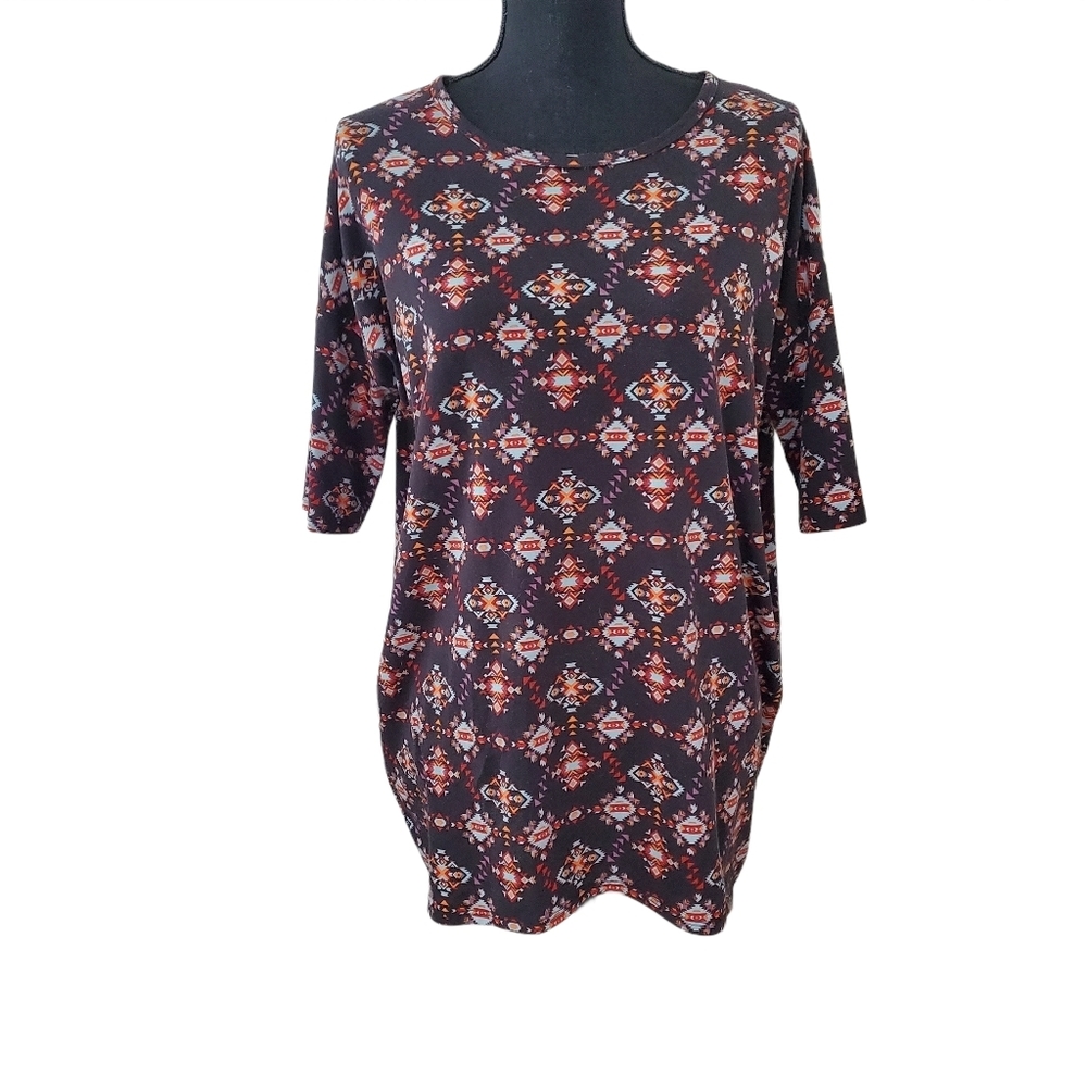 LuLaRoe Irma Aztec print tunic top